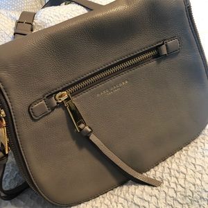 Marc Jacobs Large Mink Leather Saddle Bag